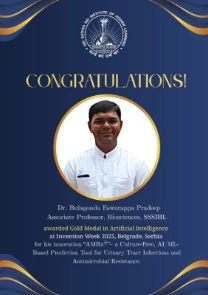 Dr. B. E. Pradeep Wins Gold